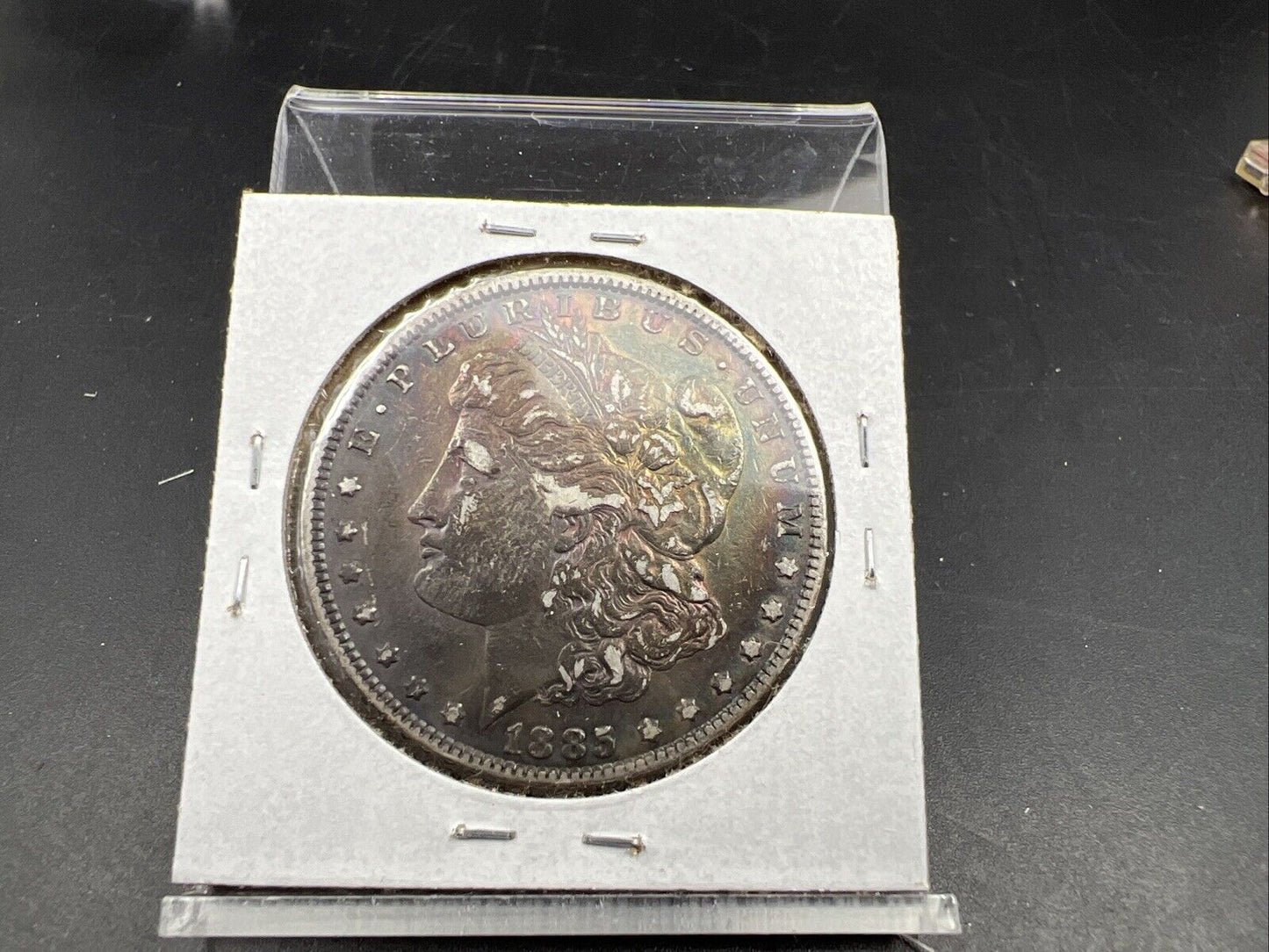 1885 P $1 Morgan Silver Dollar Coin Choice EF XF Extra Fine Neat Toning Toner