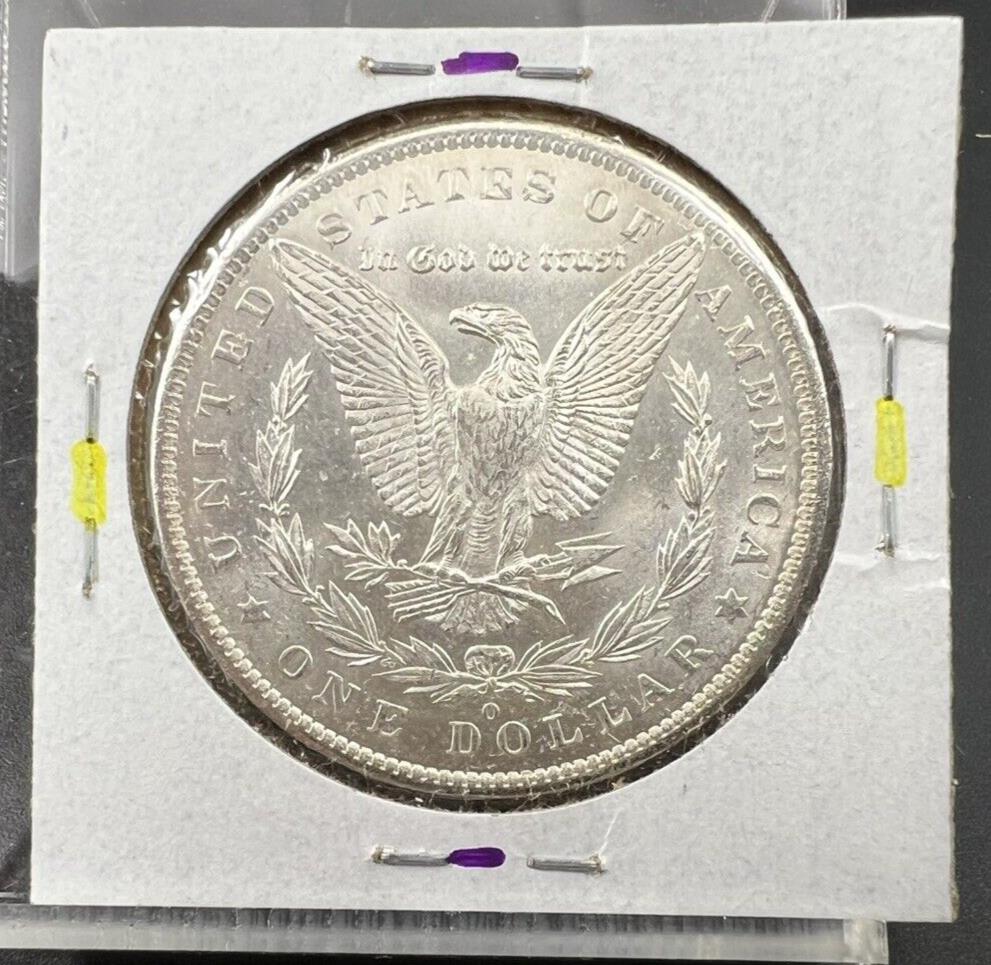 1885 O $1 Morgan Silver Dollar Coin PQ OBV Obverse Toning Toner BU UNC