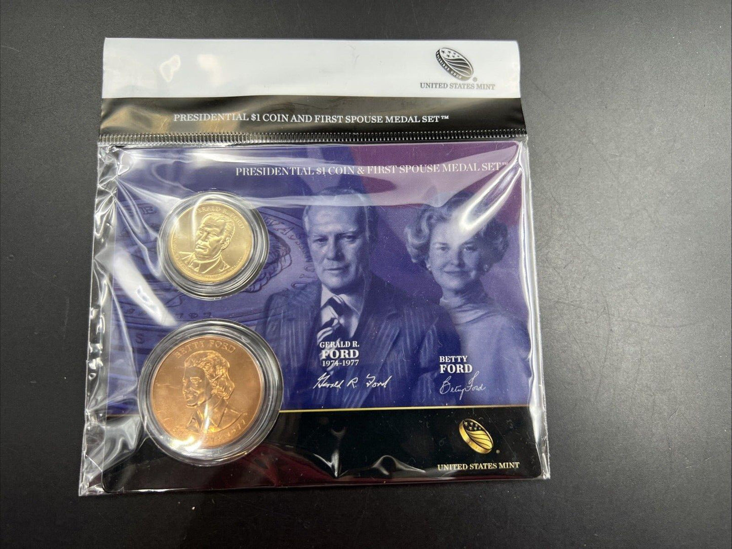2016 Gerald & Betty Ford First Spouse $1 Presidential Coin & Medal Set OGP