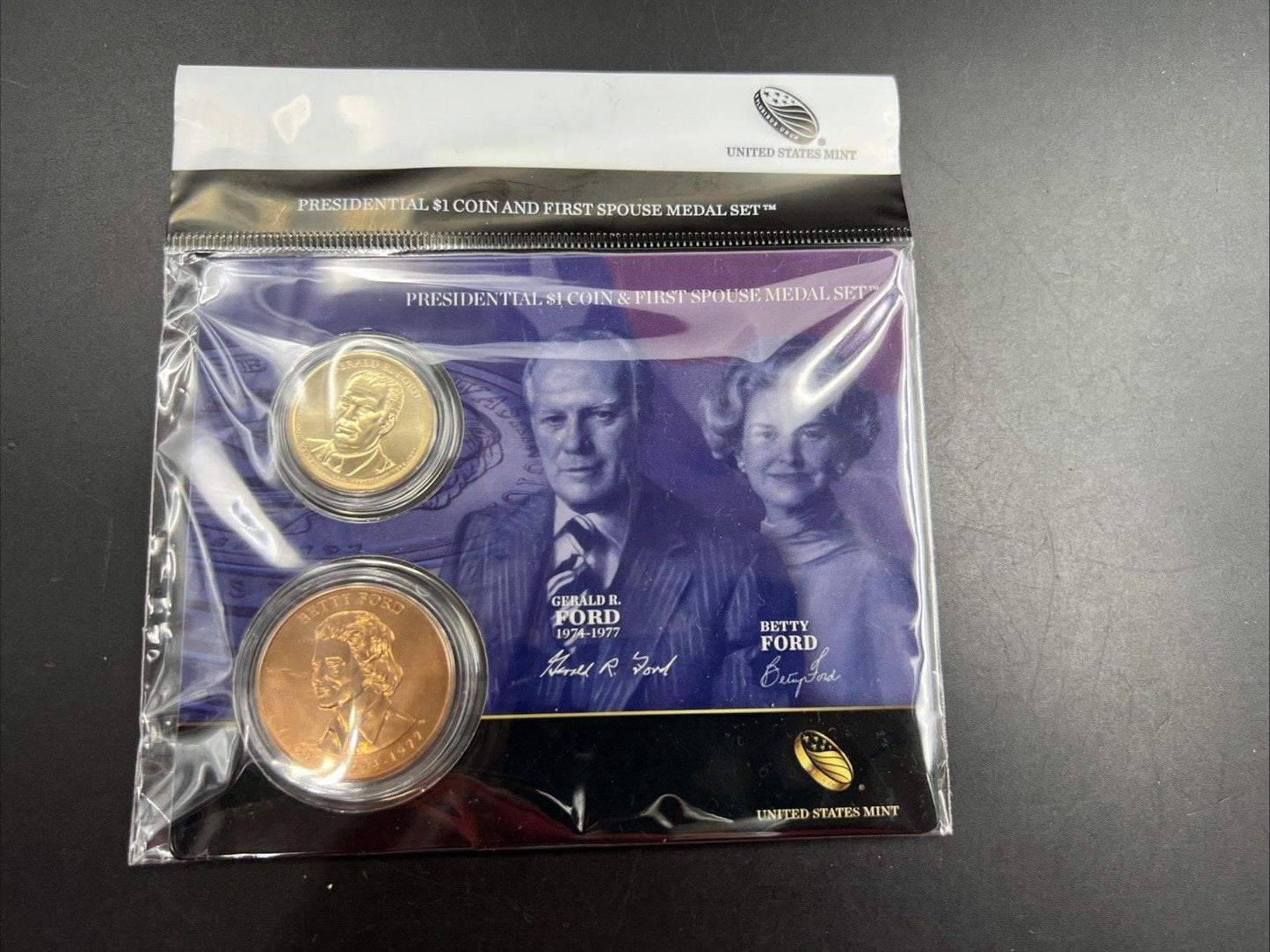 2016 Gerald & Betty Ford First Spouse $1 Presidential Coin & Medal Set OGP