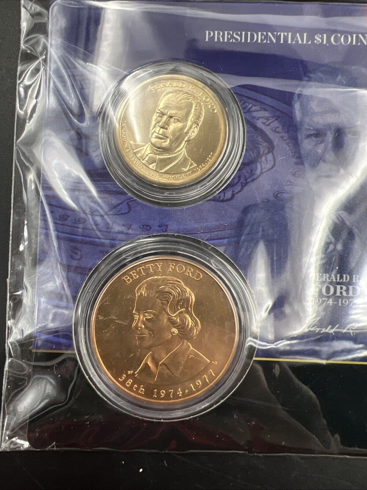 2016 Gerald & Betty Ford First Spouse $1 Presidential Coin & Medal Set OGP