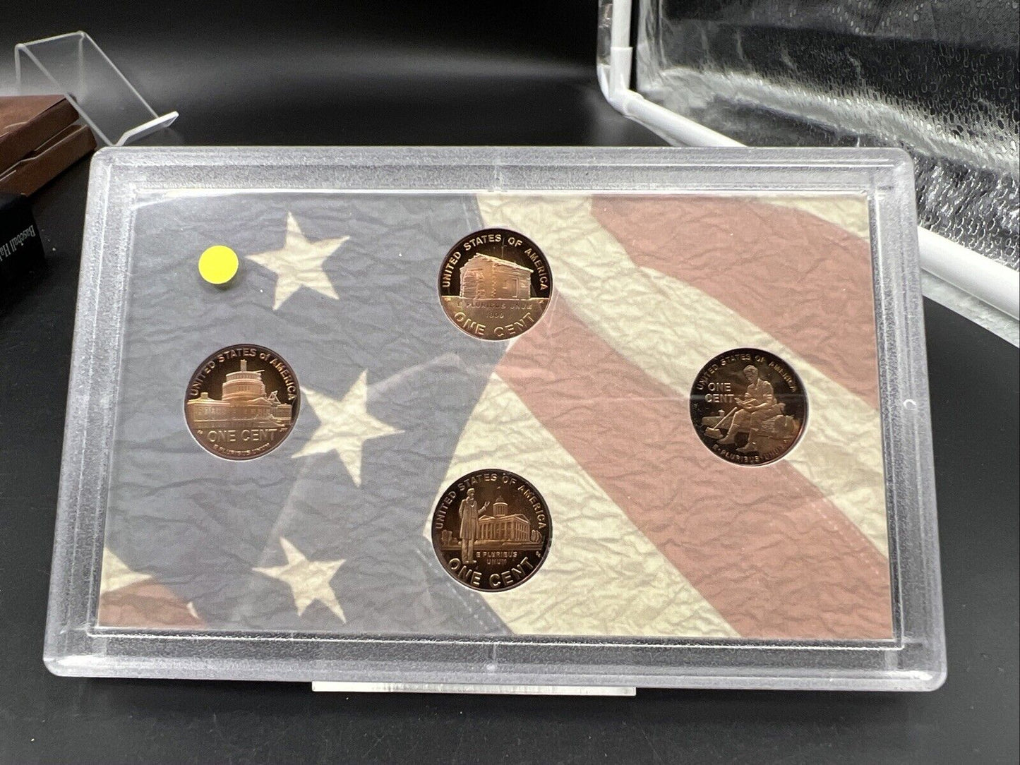 2009 Lincoln 4 Coin Commemorative Proof 1c Set PQ * Rainbow & purple Toning #A