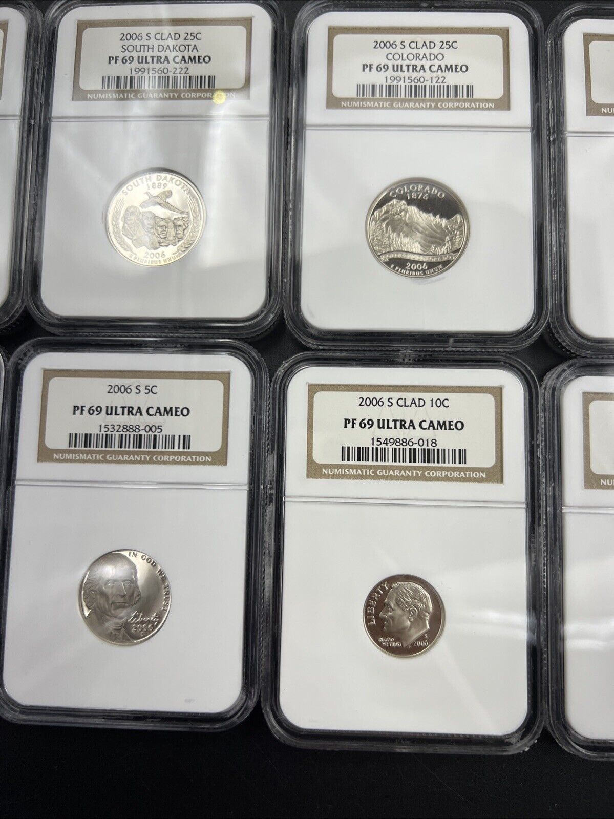 2006 S Complete 10 Coin Clad Proof Set NGC Graded PF69 UCAM Brown Label