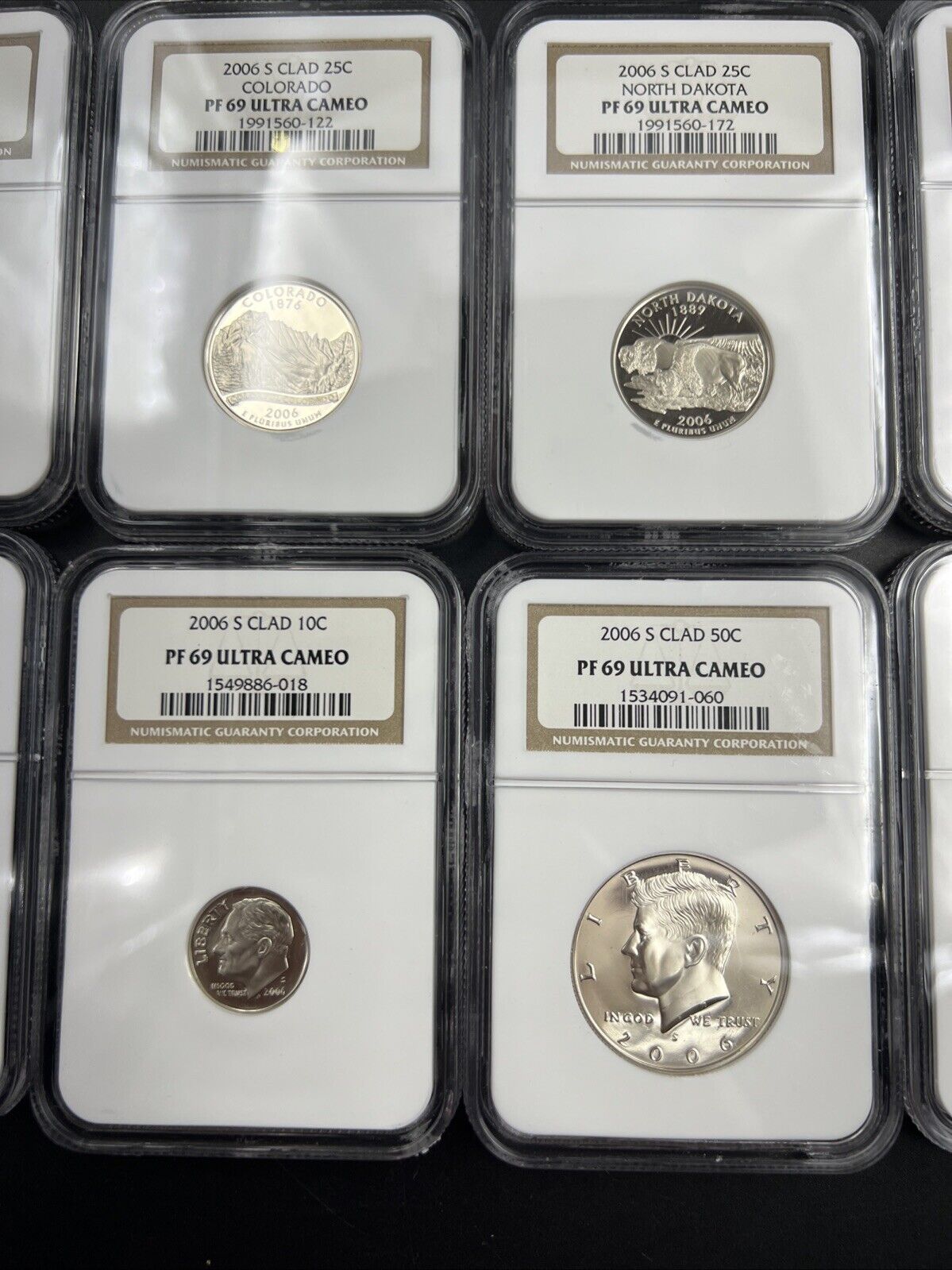 2006 S Complete 10 Coin Clad Proof Set NGC Graded PF69 UCAM Brown Label