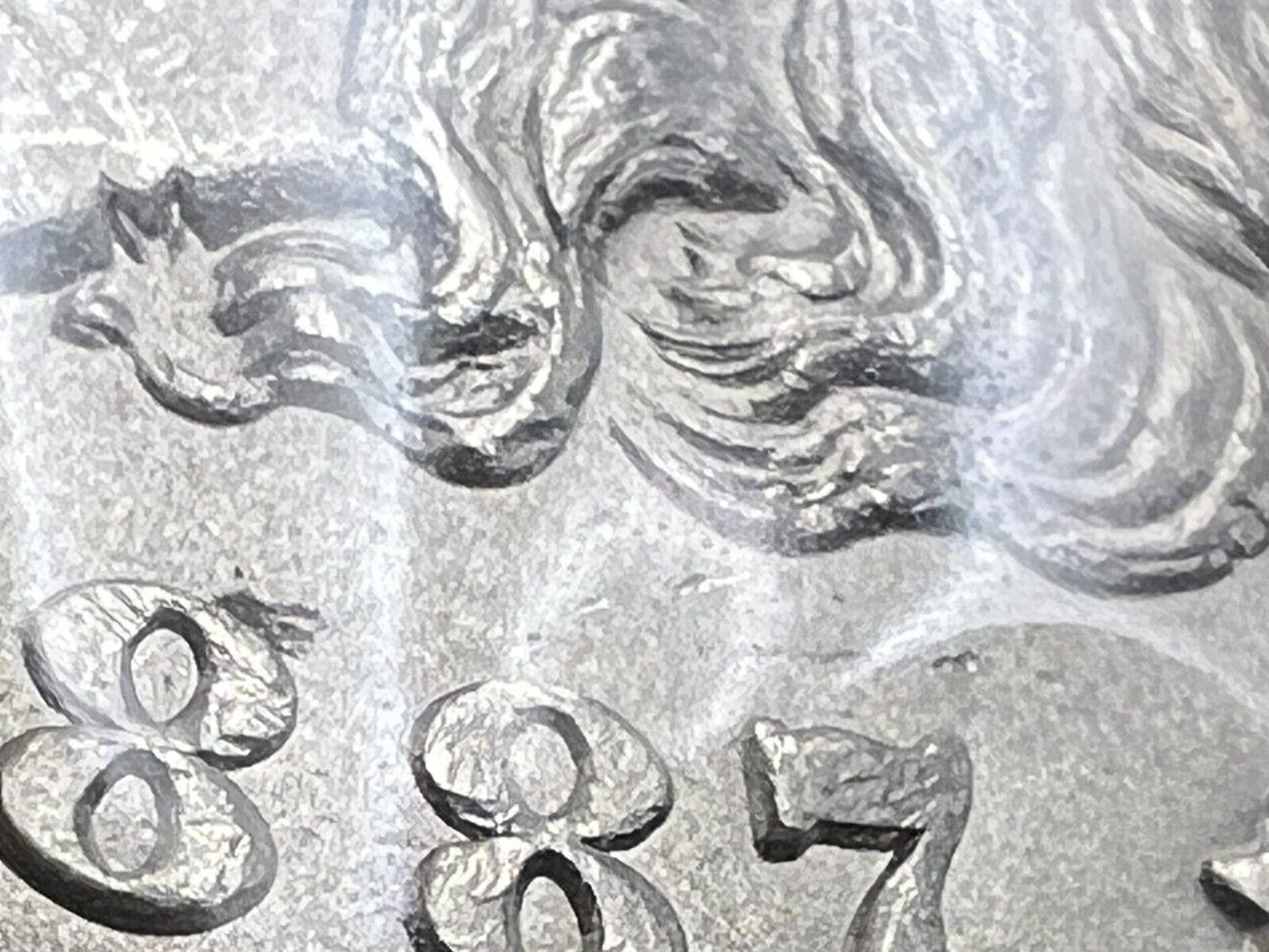 1887 P Morgan Dollar Coin VAM 25 DDO & Strike Through Error OBV CH BU UNC