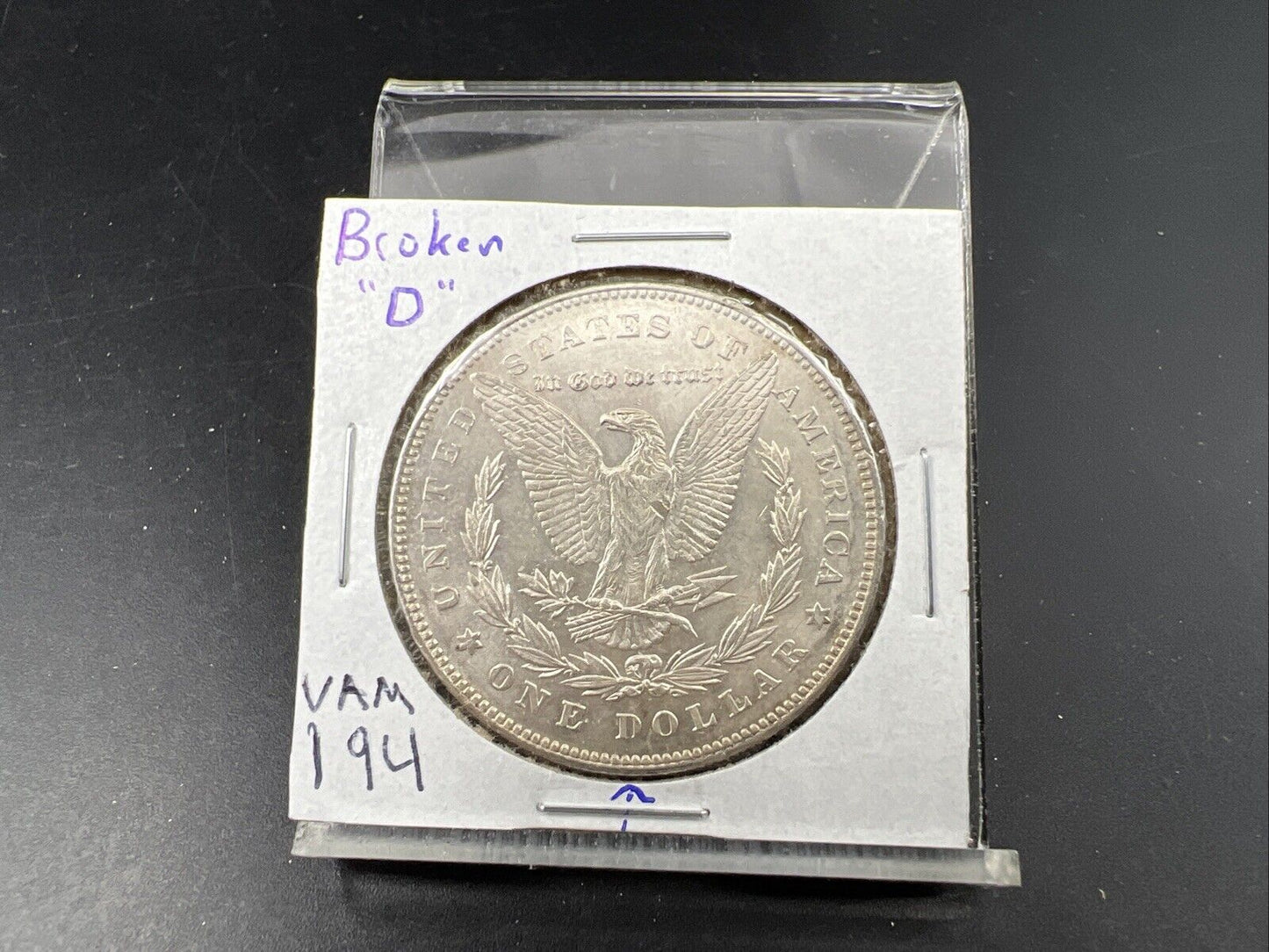 1878 P $1 Morgan Dollar Coin Choice AU About UNC VAM 195 Washed out D Variety