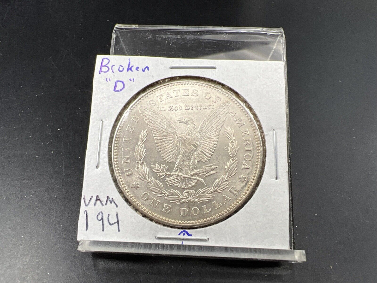 1878 P $1 Morgan Dollar Coin Choice AU About UNC VAM 195 Washed out D Variety