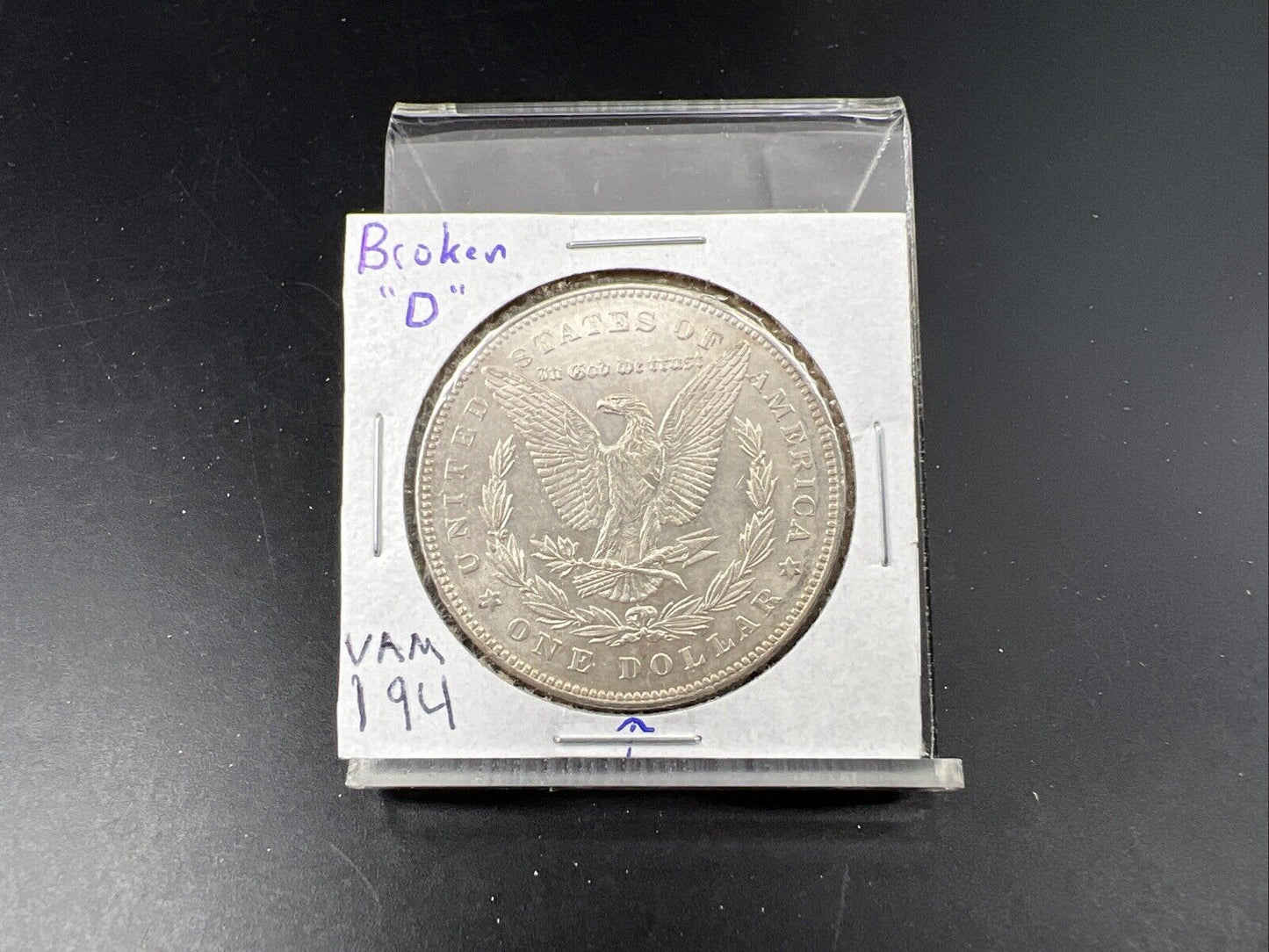 1878 P $1 Morgan Dollar Coin Choice AU About UNC VAM 195 Washed out D Variety