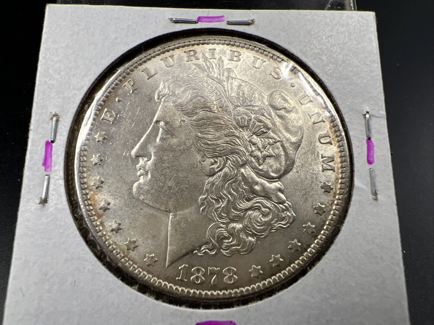 1878 P $1 Morgan Dollar Coin Choice AU About UNC VAM 195 Washed out D Variety