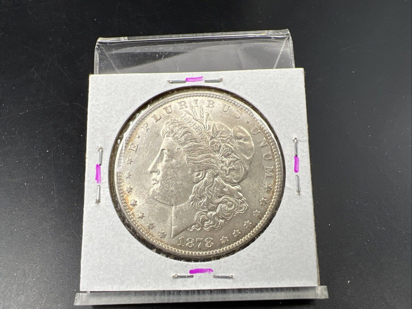 1878 P $1 Morgan Dollar Coin Choice AU About UNC VAM 195 Washed out D Variety