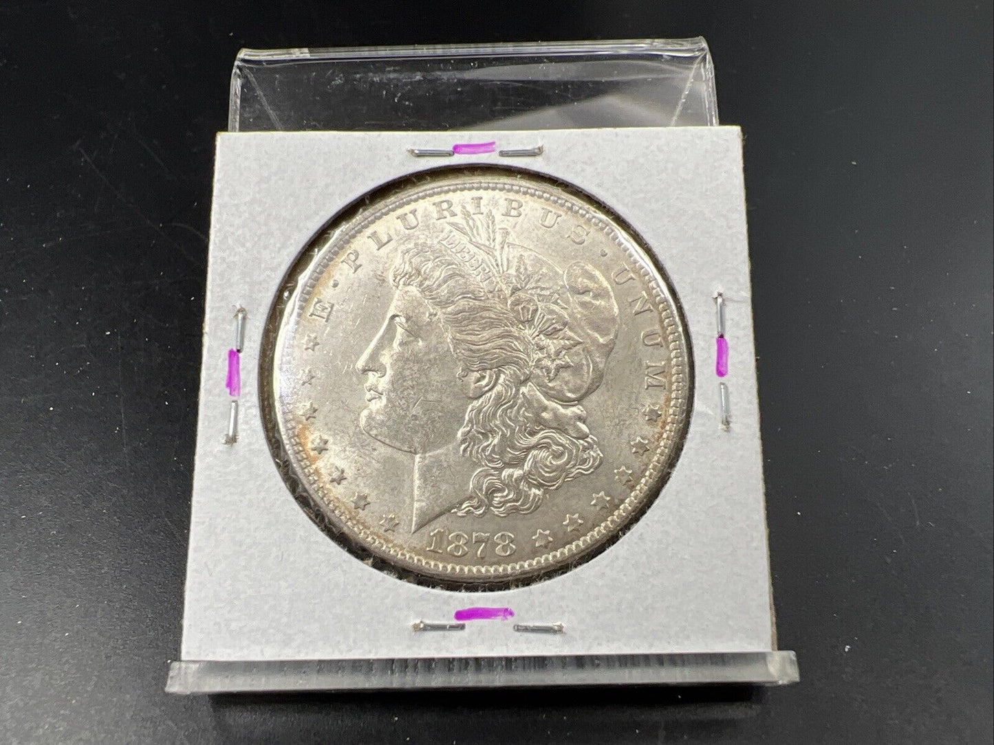1878 P $1 Morgan Dollar Coin Choice AU About UNC VAM 195 Washed out D Variety