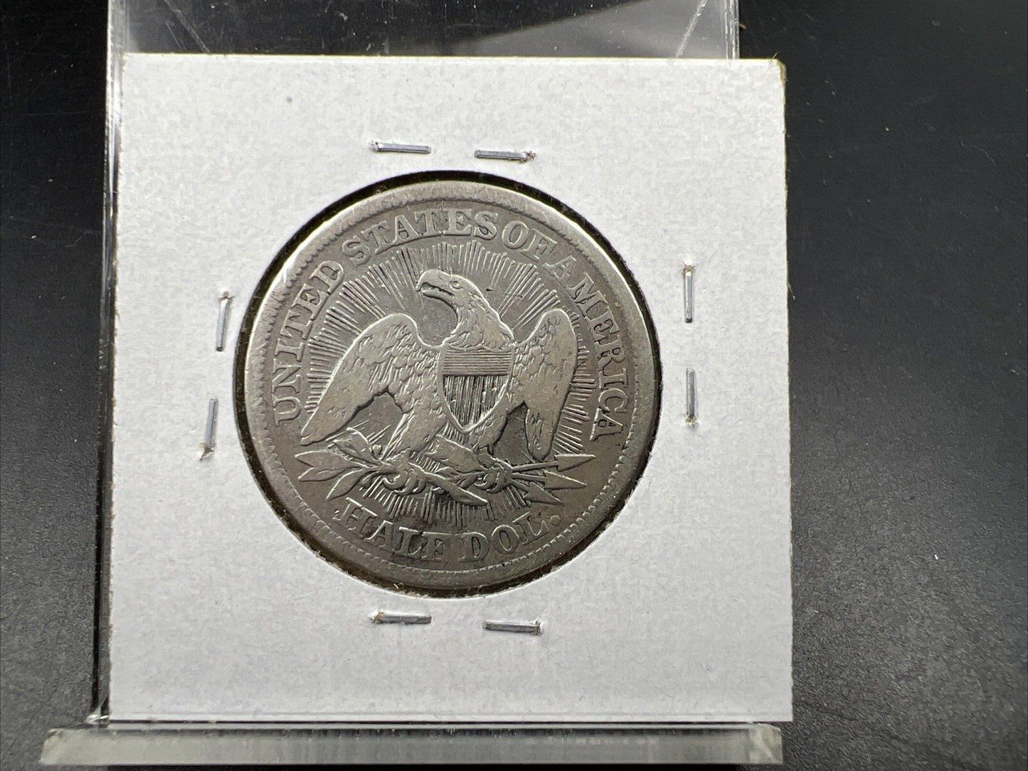 1853 50c Liberty Seated Silver Half Dollar Coin Fine Details