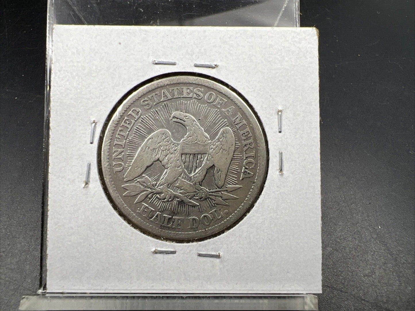 1853 50c Liberty Seated Silver Half Dollar Coin Fine Details