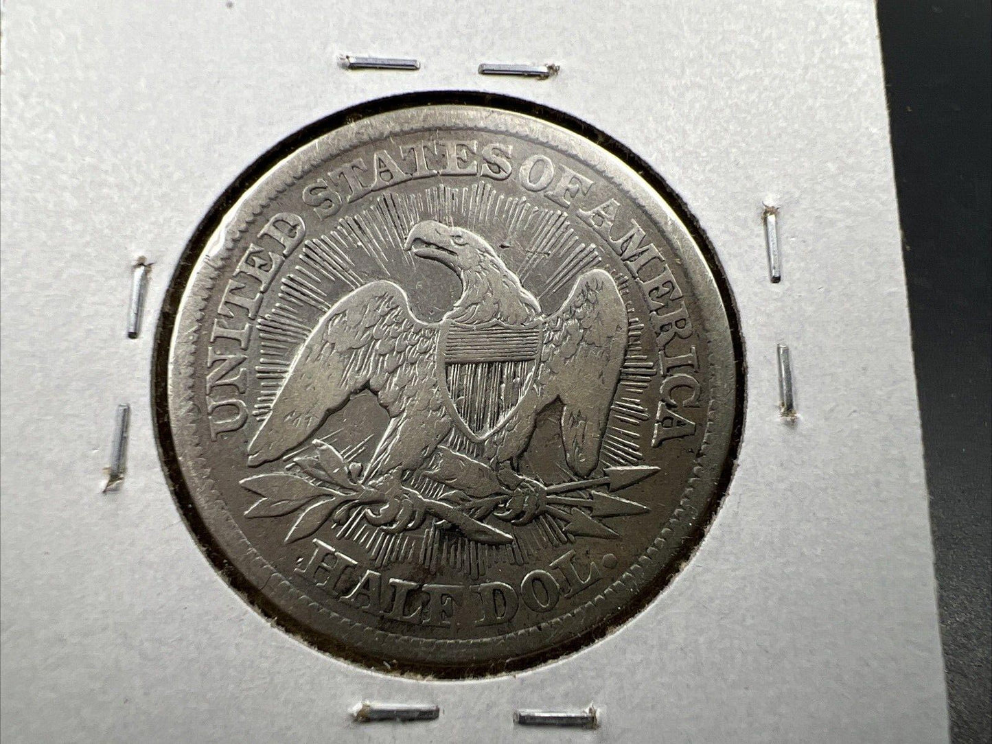 1853 50c Liberty Seated Silver Half Dollar Coin Fine Details