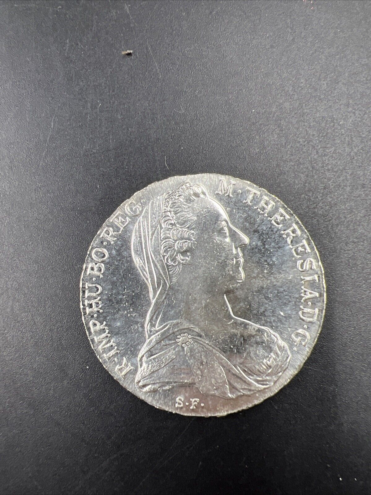 Maria Theresa Thaler 1780 Silver Coin Restrike Choice BU Uncirculated Some Tonin