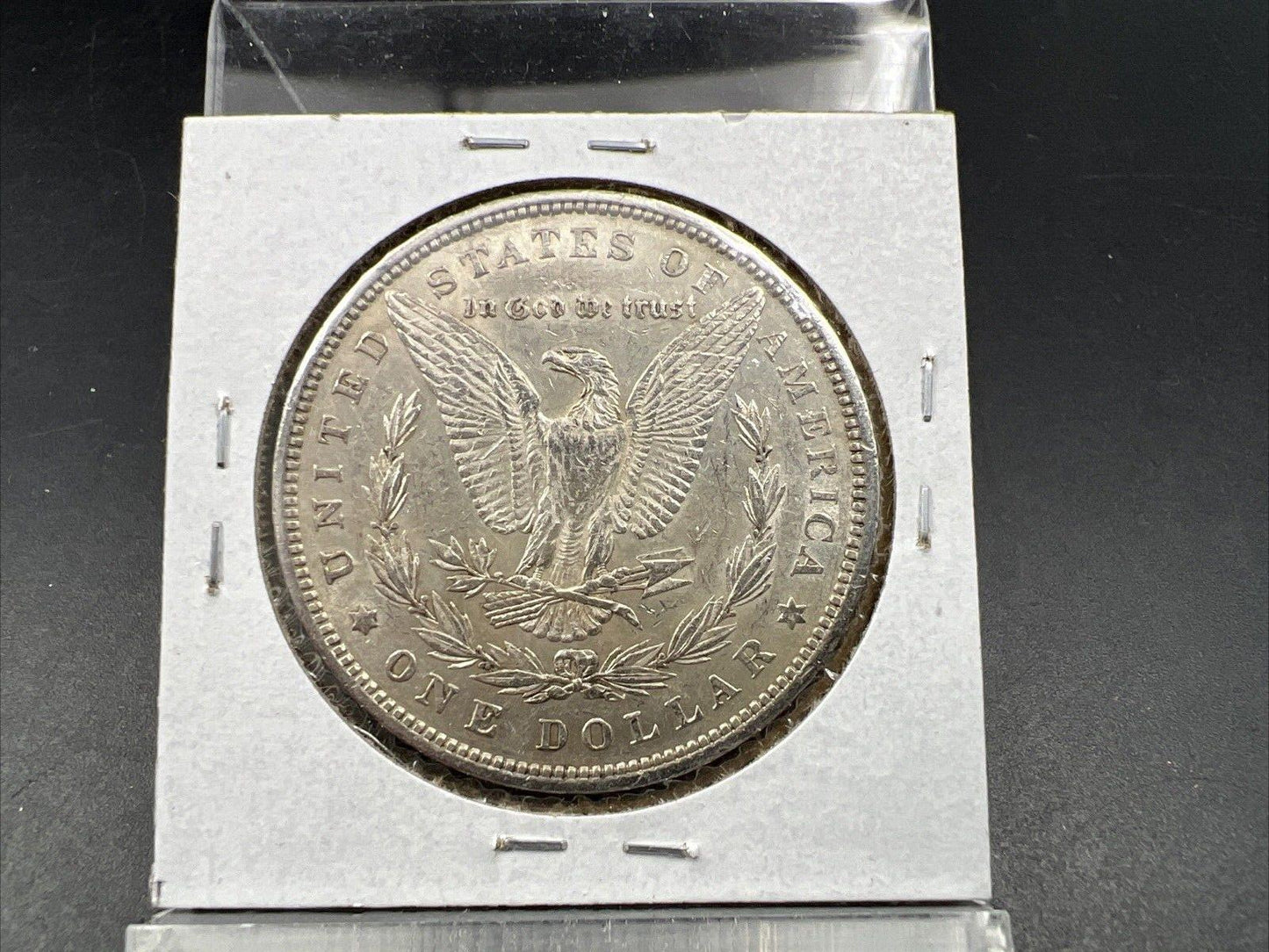 1880 P $1 Morgan Silver Dollar AU About UNC Nice Original Toning Toner
