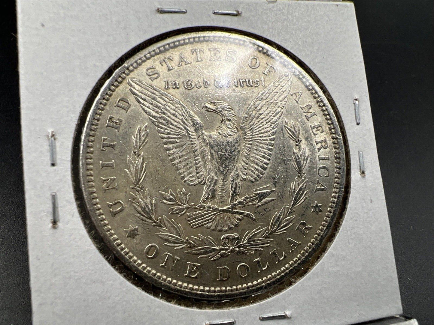 1880 P $1 Morgan Silver Dollar AU About UNC Nice Original Toning Toner