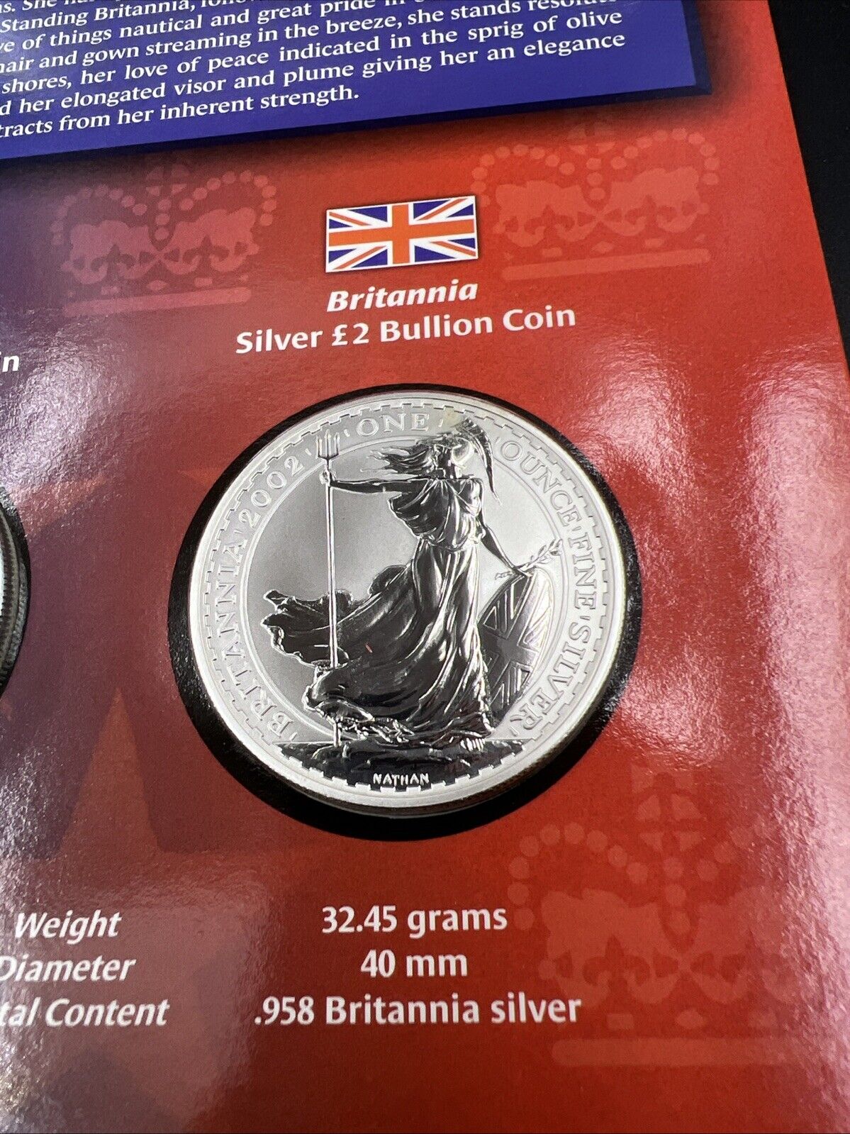 2003 2002 Legacies Of Freedom US ASE 1 oz Silver Eagle UK Britannia Coin SET OGP
