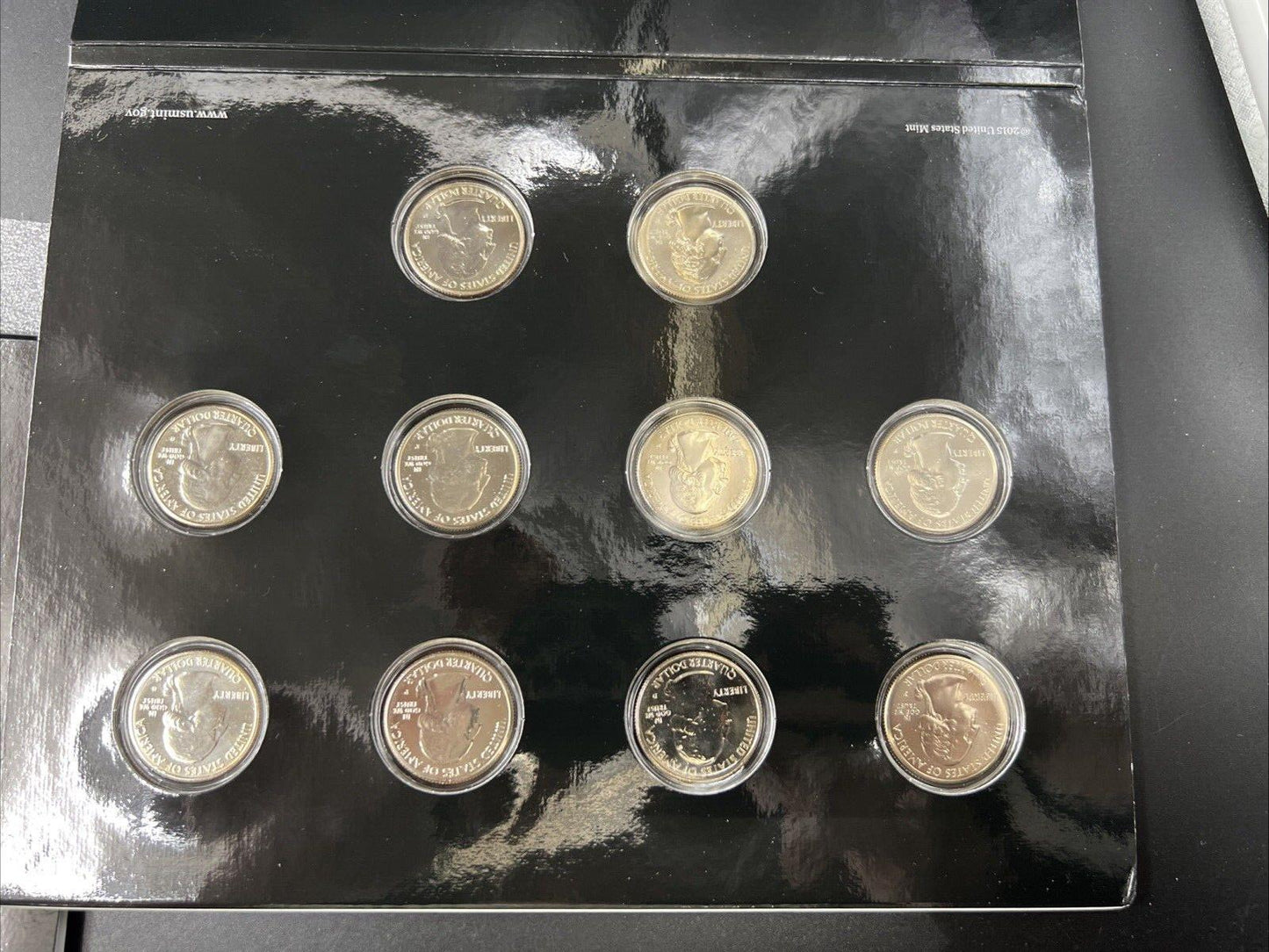2016 US Mint Annual ATB America The Beautiful UNC 10 BU Quarter 25c Coin Set