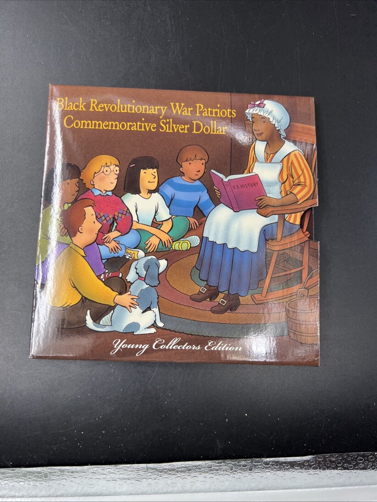 1998 S Black Revolutionary War Patriot Young Collectors Commem Silver Dollar OGP