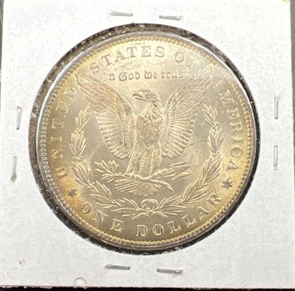 1888 P $1 Morgan Silver Dollar Coin BU UNC Nice Toning Toner