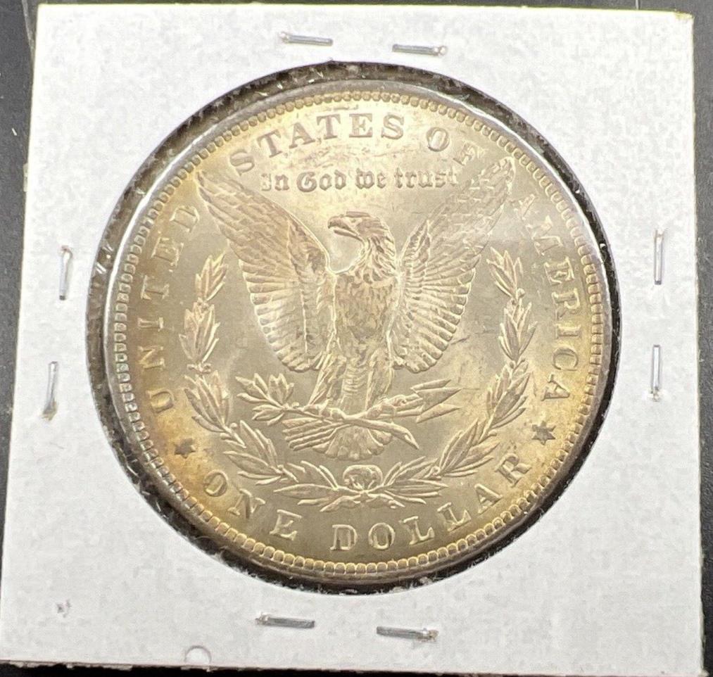 1888 P $1 Morgan Silver Dollar Coin BU UNC Nice Toning Toner