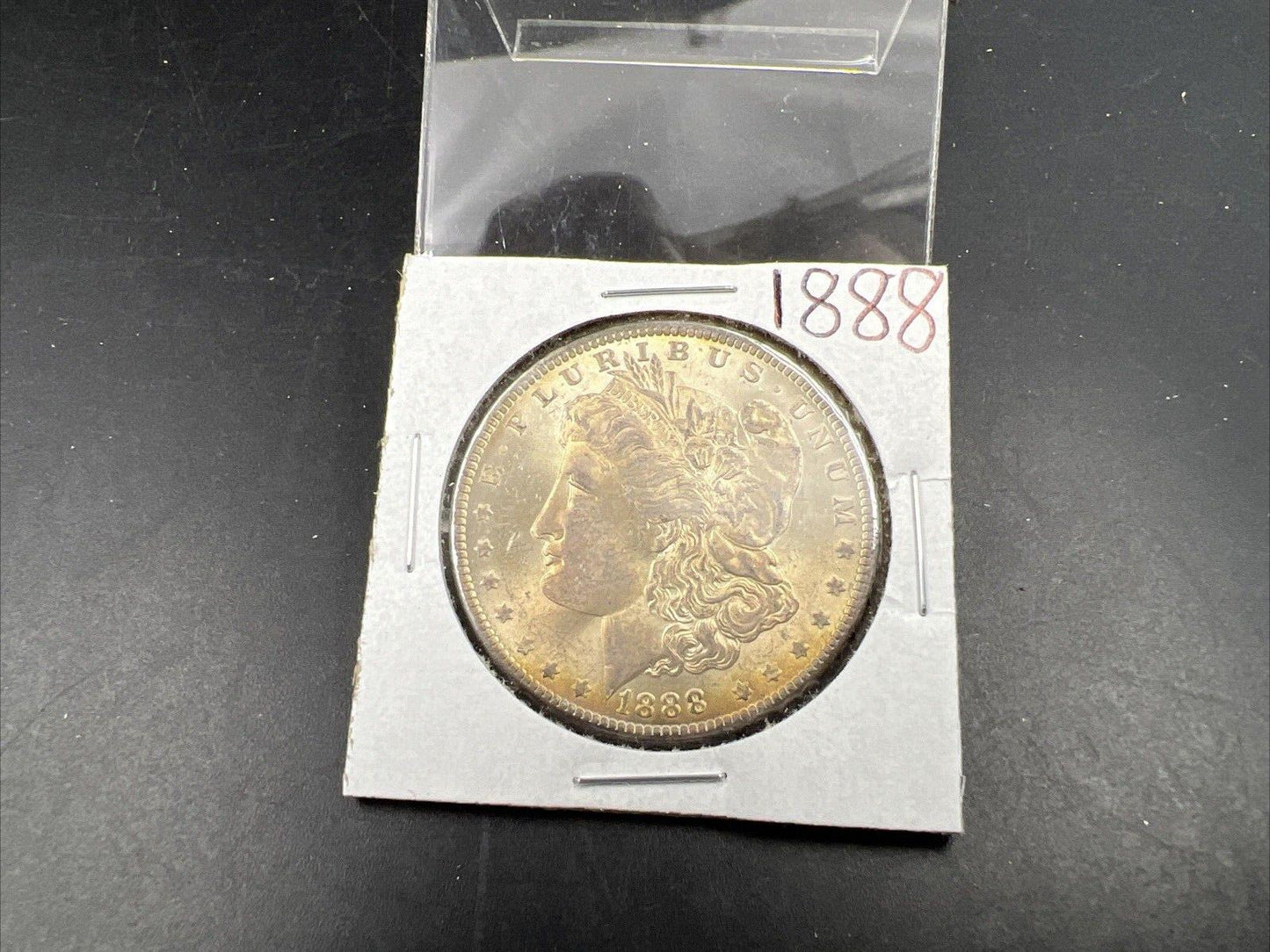 1888 P $1 Morgan Silver Dollar Coin BU UNC Nice Toning Toner