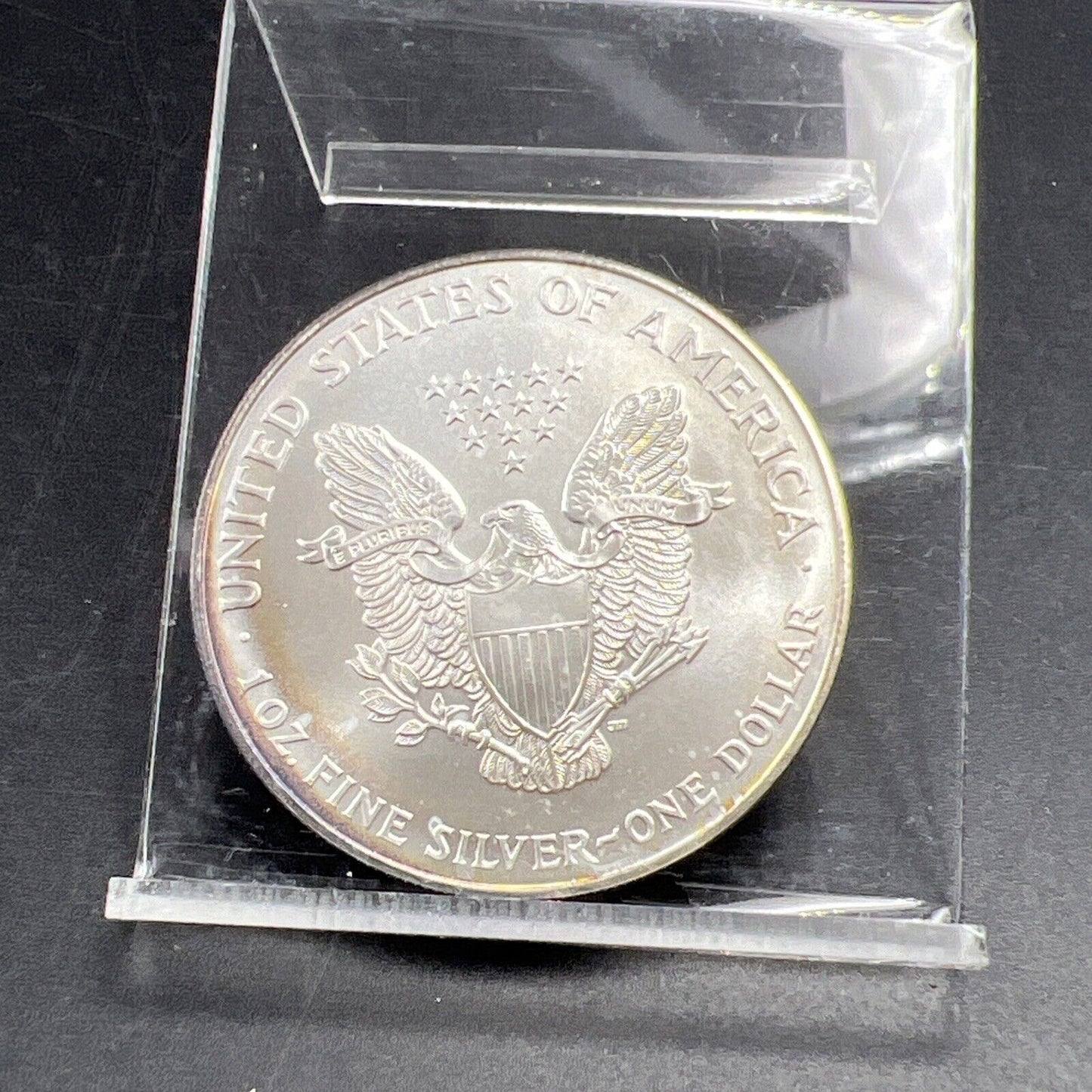 1995 1 Oz ASE American Silver Eagle Coin Gem BU UNC Neat Toning Toner
