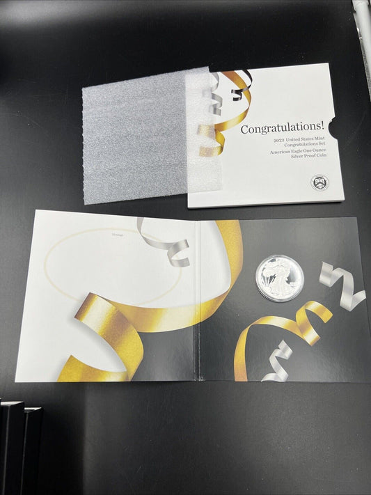 2023 United States Mint Congratulations Set $1 American Proof Silver Eagle #A