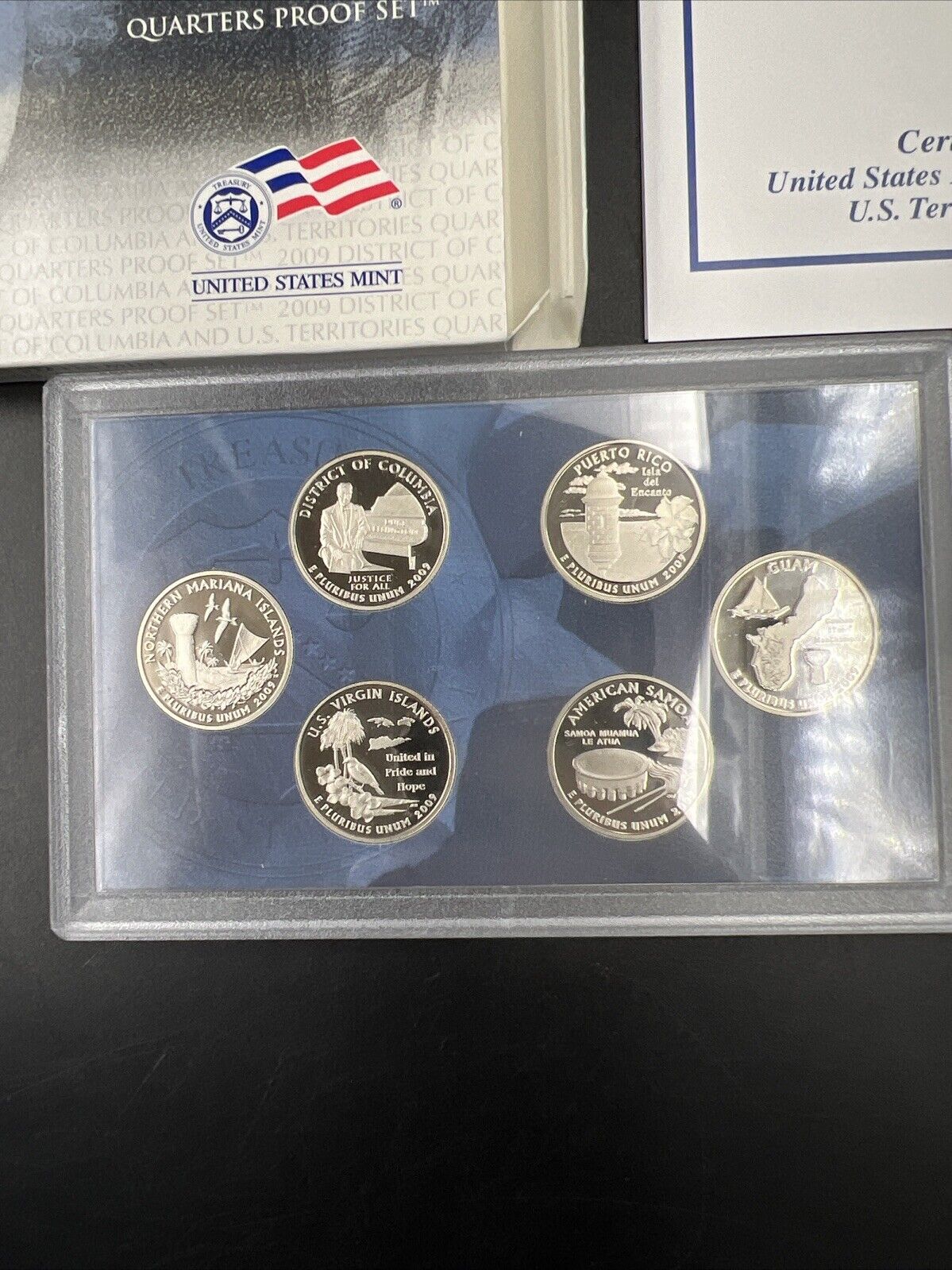 2009 S US Territories Copper Nickel Gem Proof 6 Coin Mint Set OGP