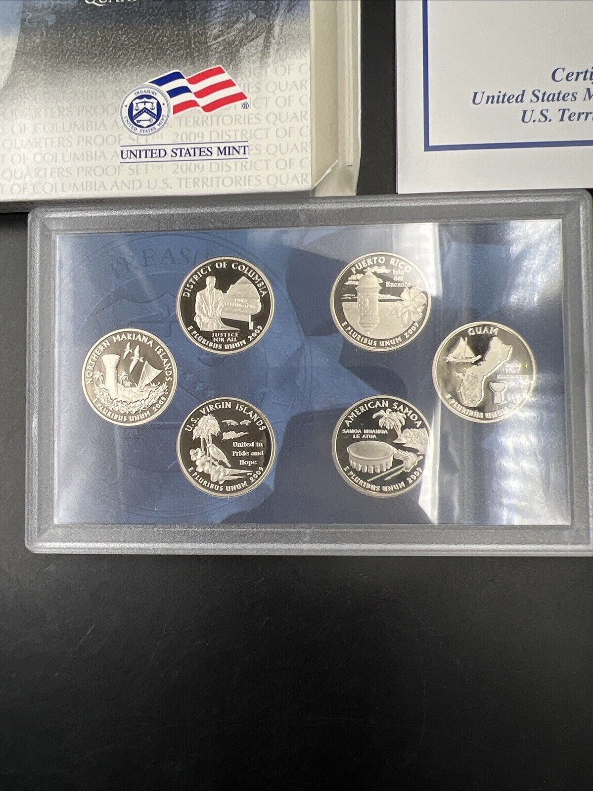 2009 S US Territories Copper Nickel Gem Proof 6 Coin Mint Set OGP