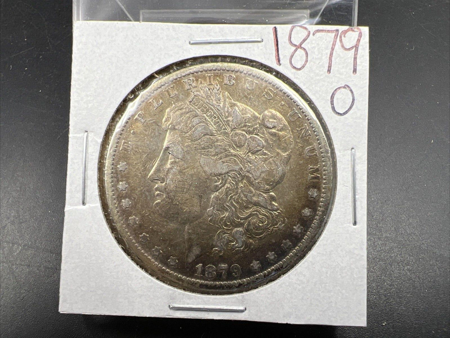 1879 O $1 Morgan Silver Dollar XF EF Details Cleaned Neat Toning