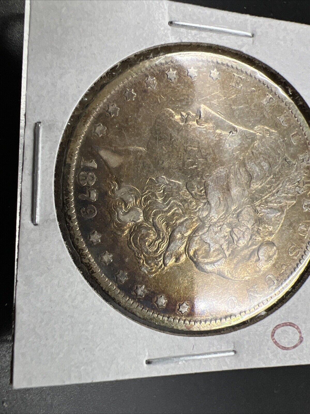 1879 O $1 Morgan Silver Dollar XF EF Details Cleaned Neat Toning