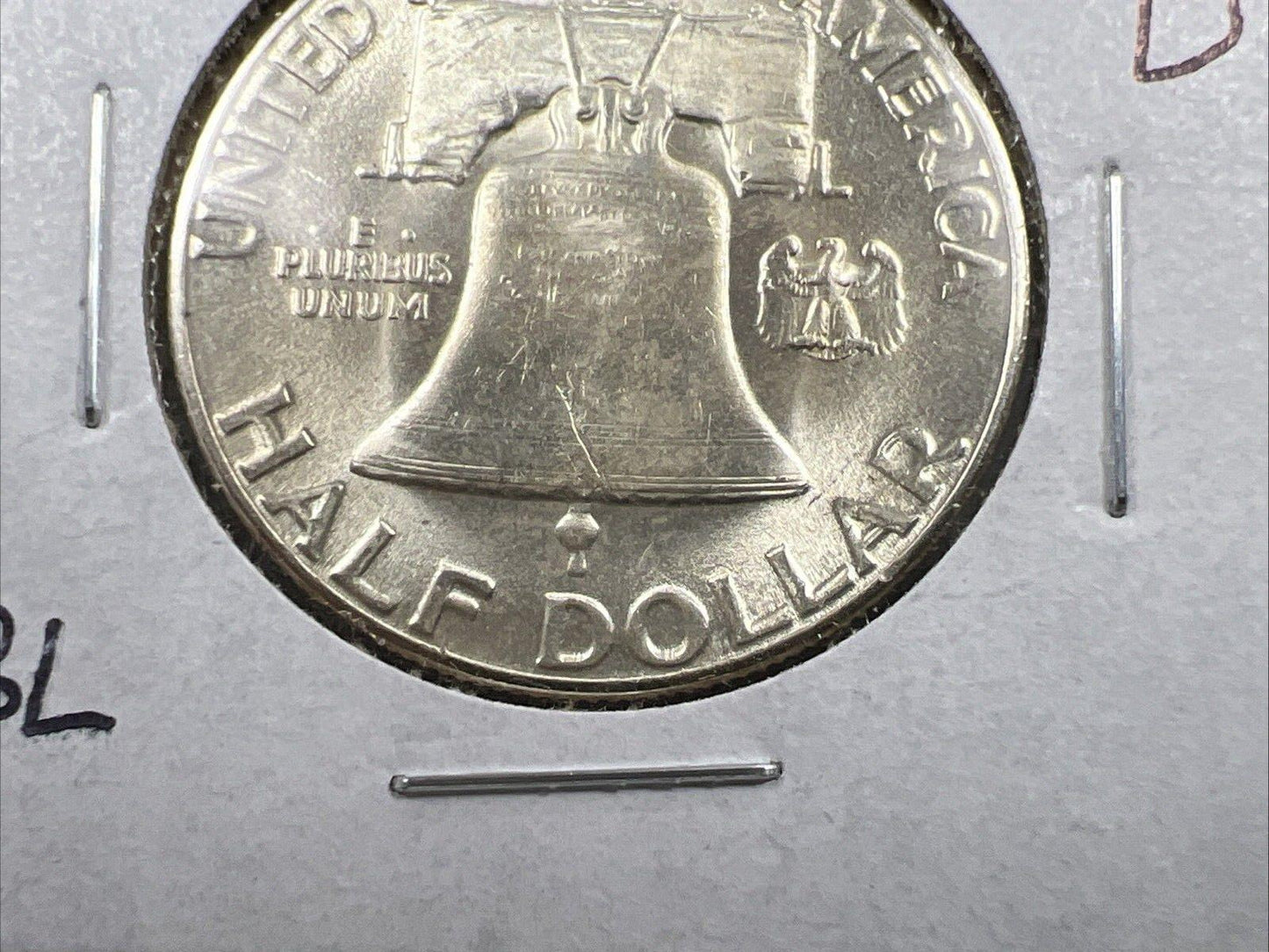 1948 D Franklin Silver Half Dollar Coin BU FBL UNC FS-801 DDR Double Die Reverse