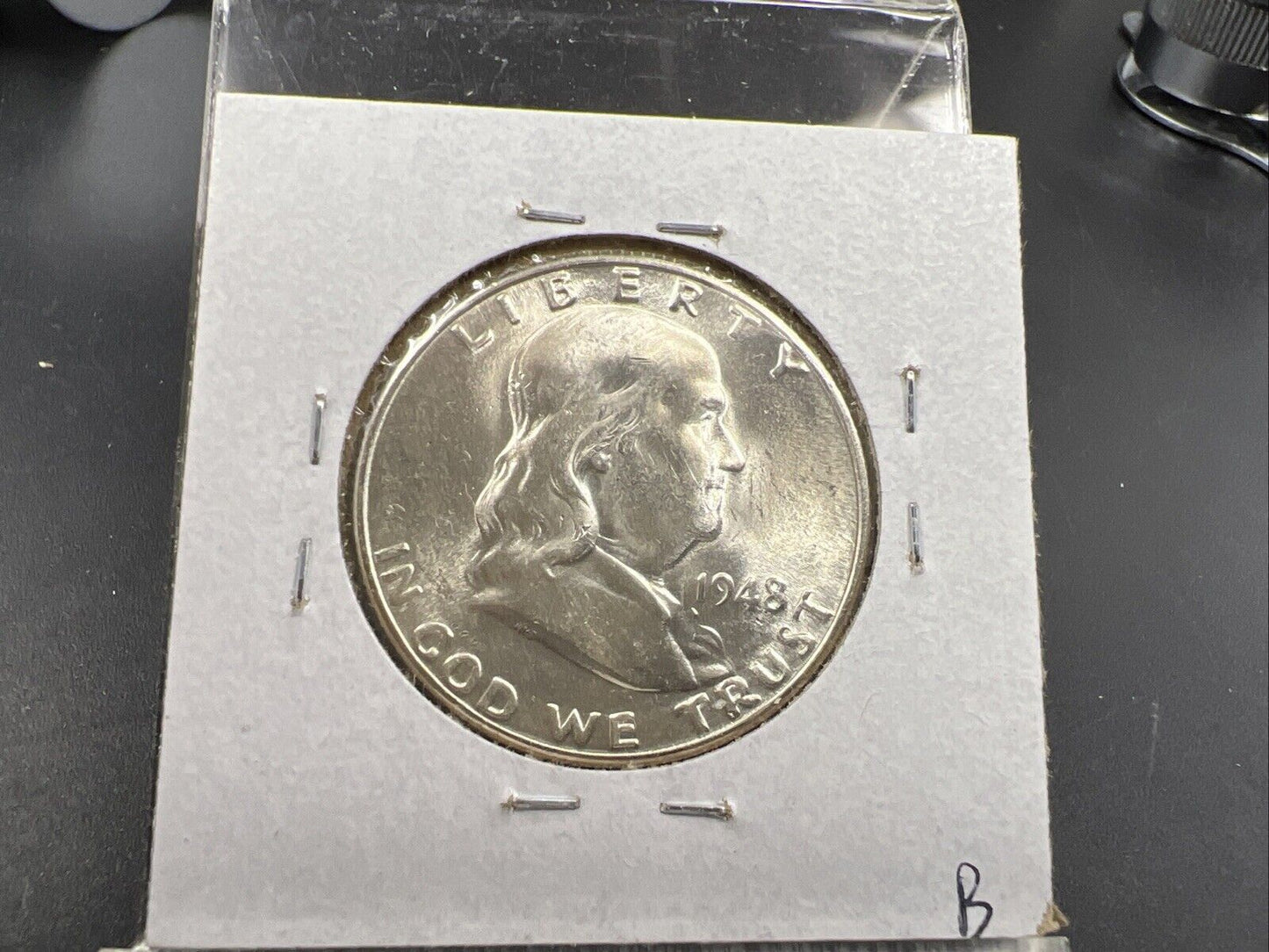 1948 D Franklin Half Dollar Coin Choice BU FBL UNC FS-801 DDR Double Die Reverse