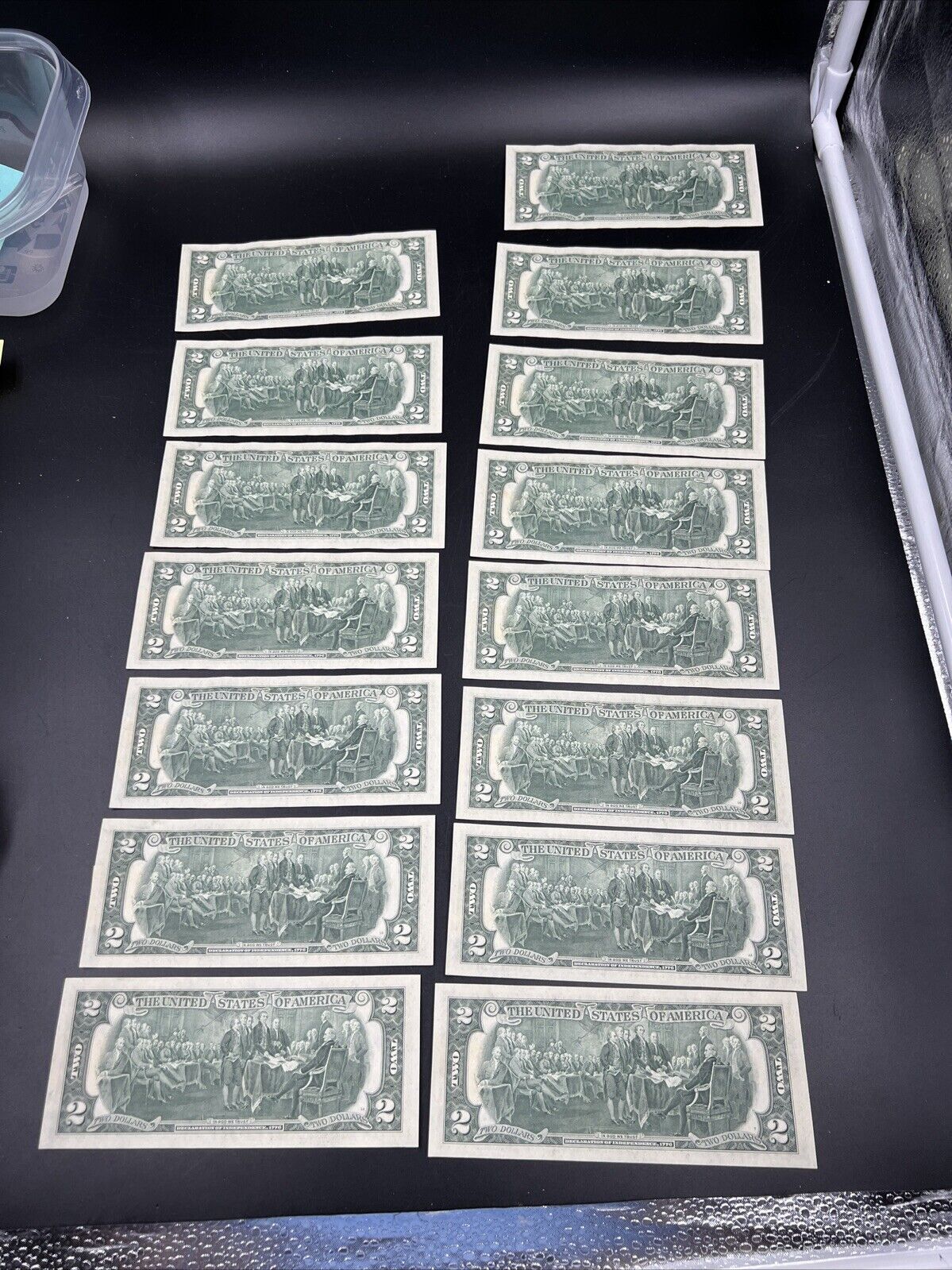 15 Consecutive 1976 $2 FRN Two Dollar Federal Reserve Postal Note CH AU/UNC
