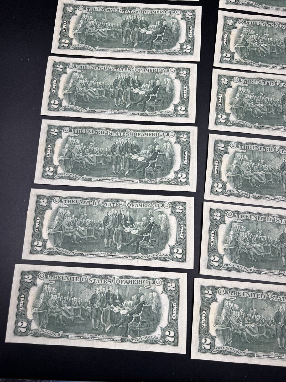 15 Consecutive 1976 $2 FRN Two Dollar Federal Reserve Postal Note CH AU/UNC