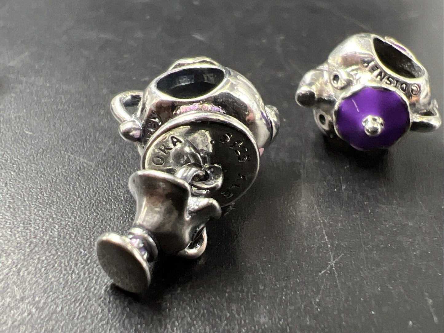Lot of 3 Pandora Disney Mrs. Potts Beauty and the Beast Charms Bead Charm