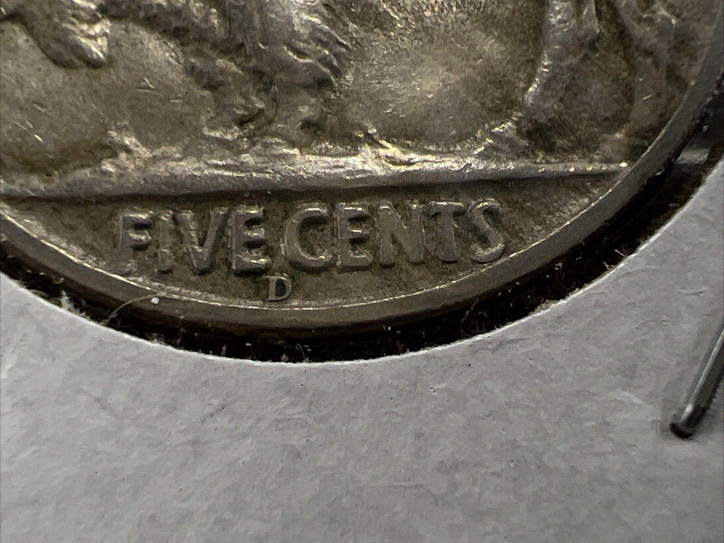 1937 D/D 5c Buffalo Nickel Coin Choice VF Very Fine RPM Variety Coin