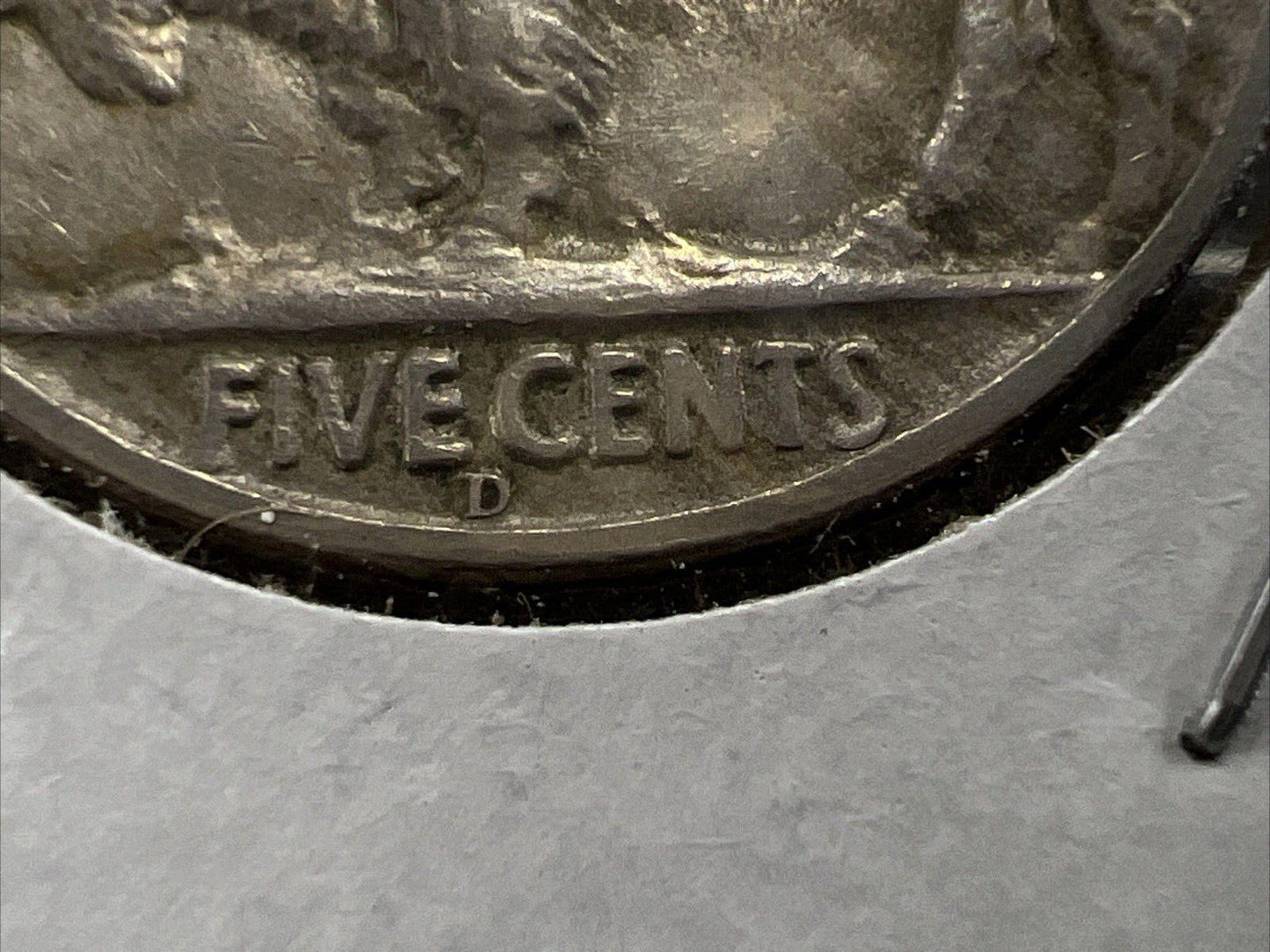 1937 D/D 5c Buffalo Nickel Coin Choice VF Very Fine RPM Variety Coin