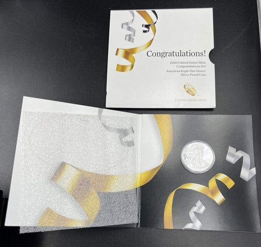 2020 United States Mint Congratulations Set $1 American Proof Silver Eagle #A