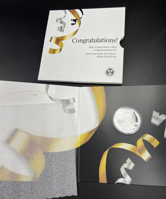 2023 United States Mint Congratulations Set $1 American Proof Silver Eagle #B