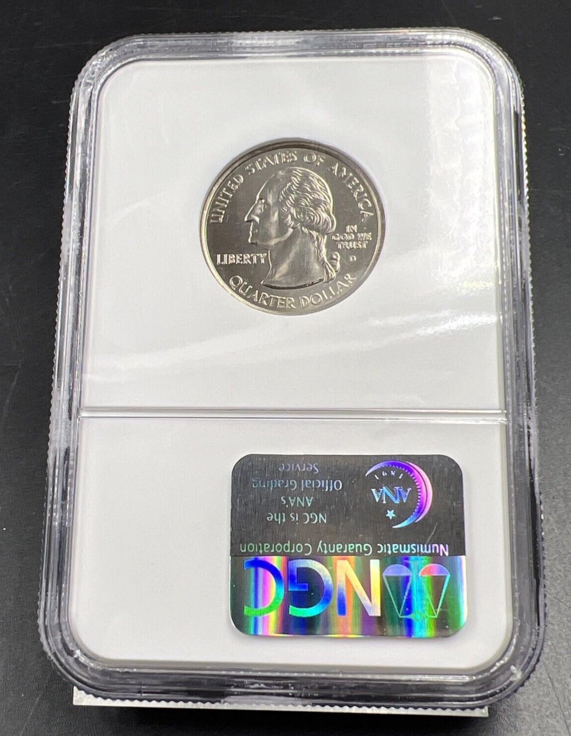 2001 D North Carolina State Statehood Quarter Coin MS67 NGC #053
