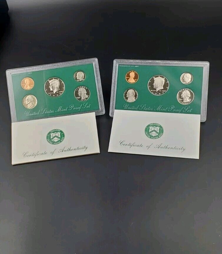 5 Set US OGP Clad Proof Set Lot Collection 1994 - 1998 S - 5 Total sets 25 Coins