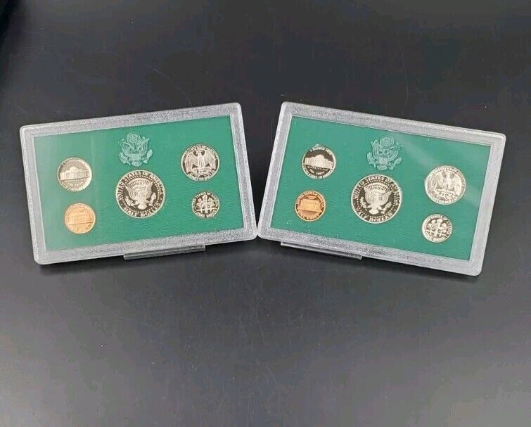 5 Set US OGP Clad Proof Set Lot Collection 1994 - 1998 S - 5 Total sets 25 Coins