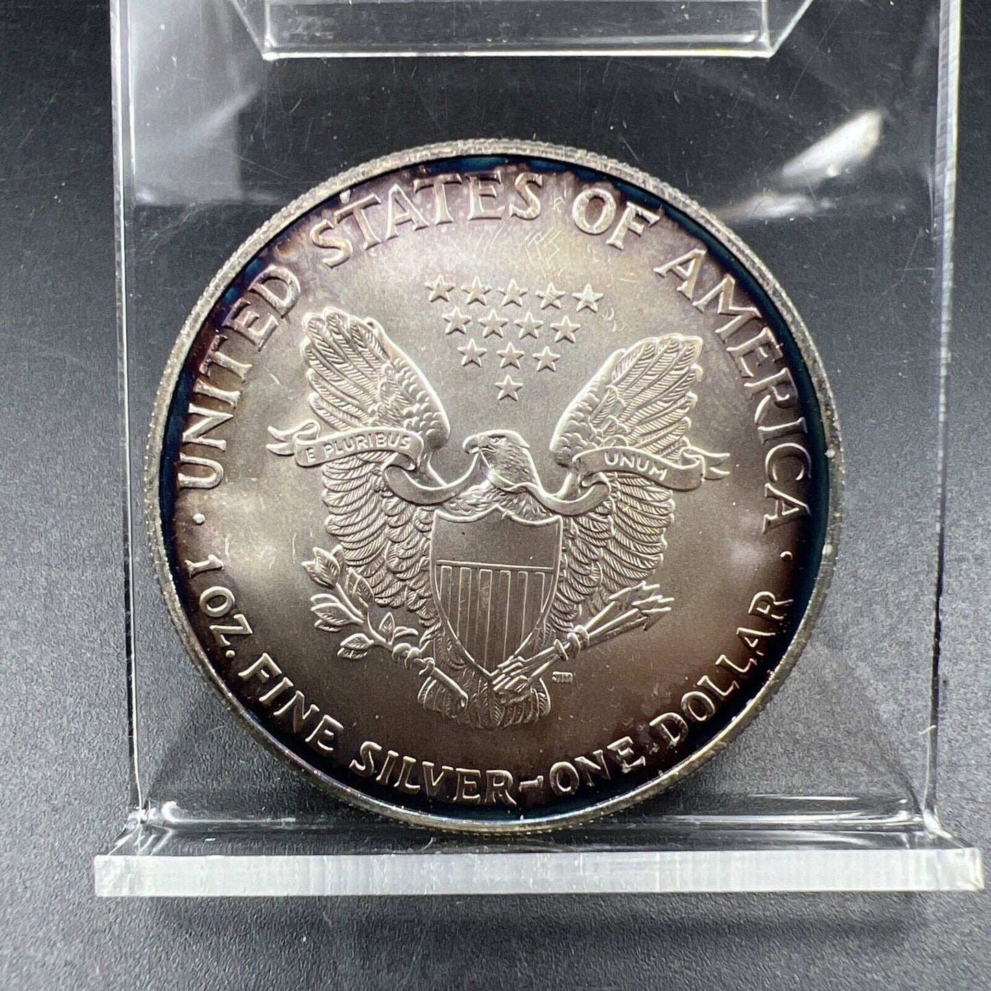 2004 1 Oz ASE American Silver Eagle Coin Choice BU UNC Neat Nice Toning Toner