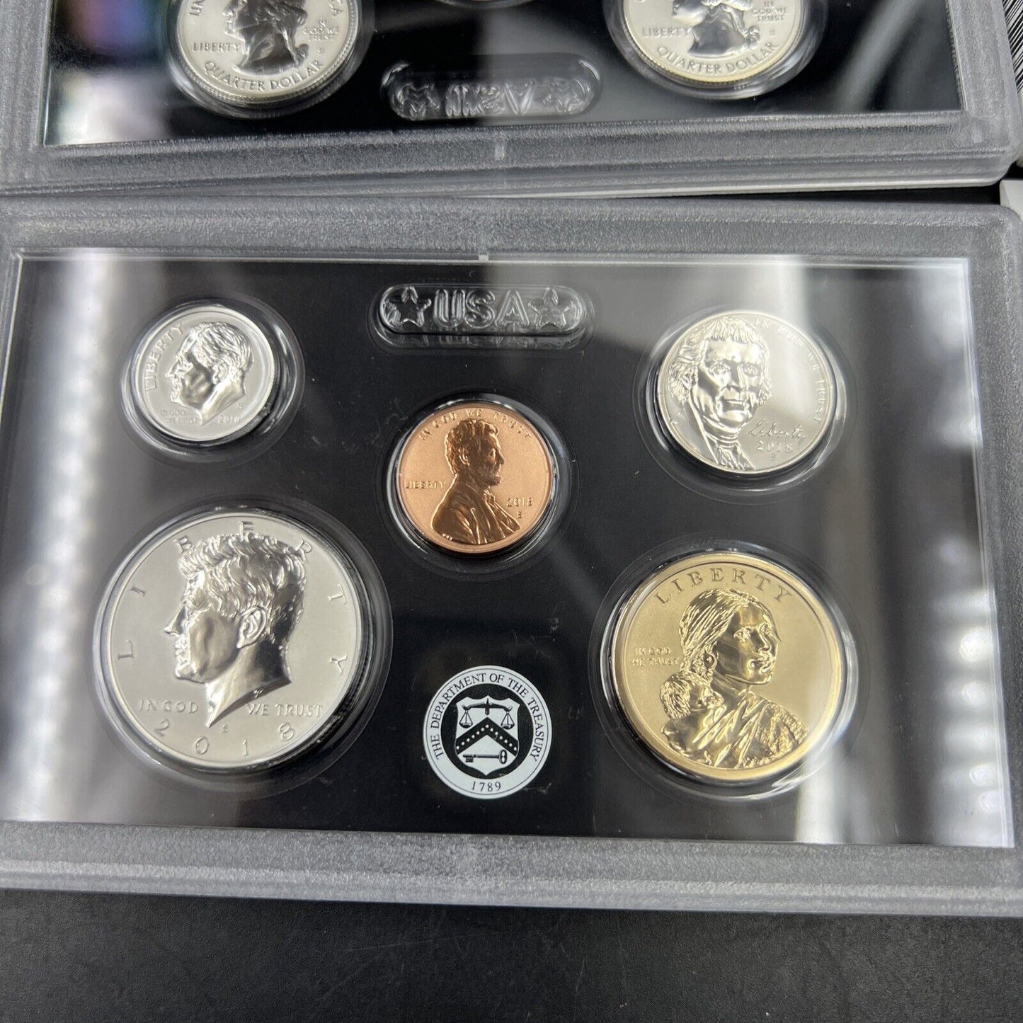 2018 Complete 10 Coin Reverse Proof Silver Set OGP US Mint