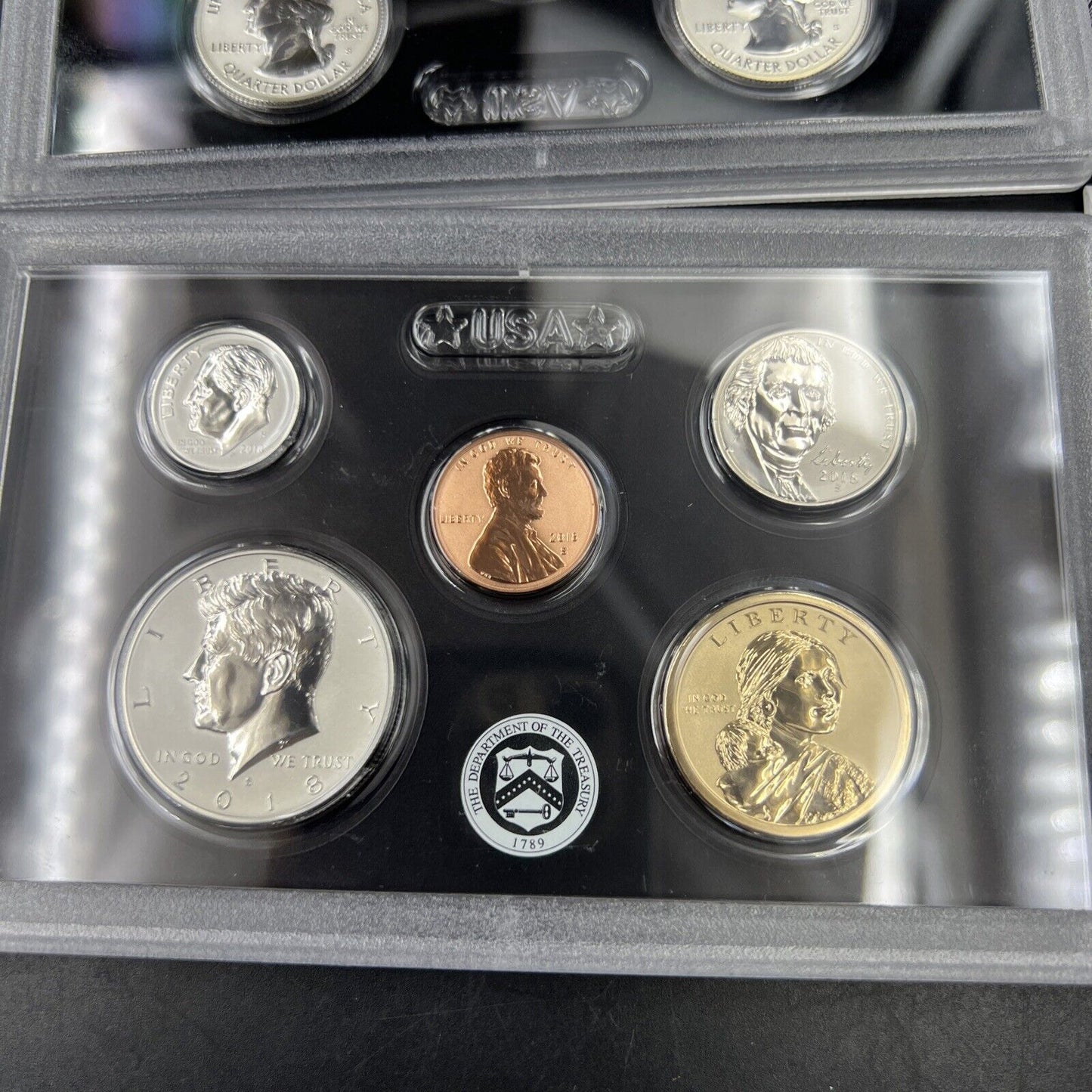 2018 Complete 10 Coin Reverse Proof Silver Set OGP US Mint