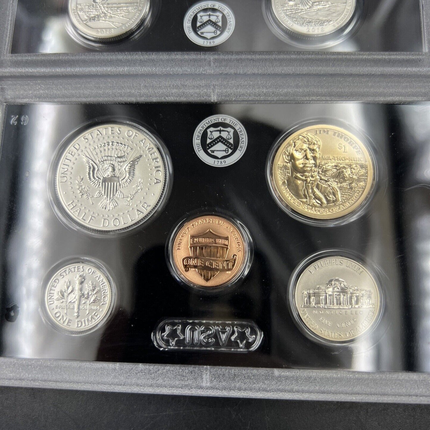 2018 Complete 10 Coin Reverse Proof Silver Set OGP US Mint