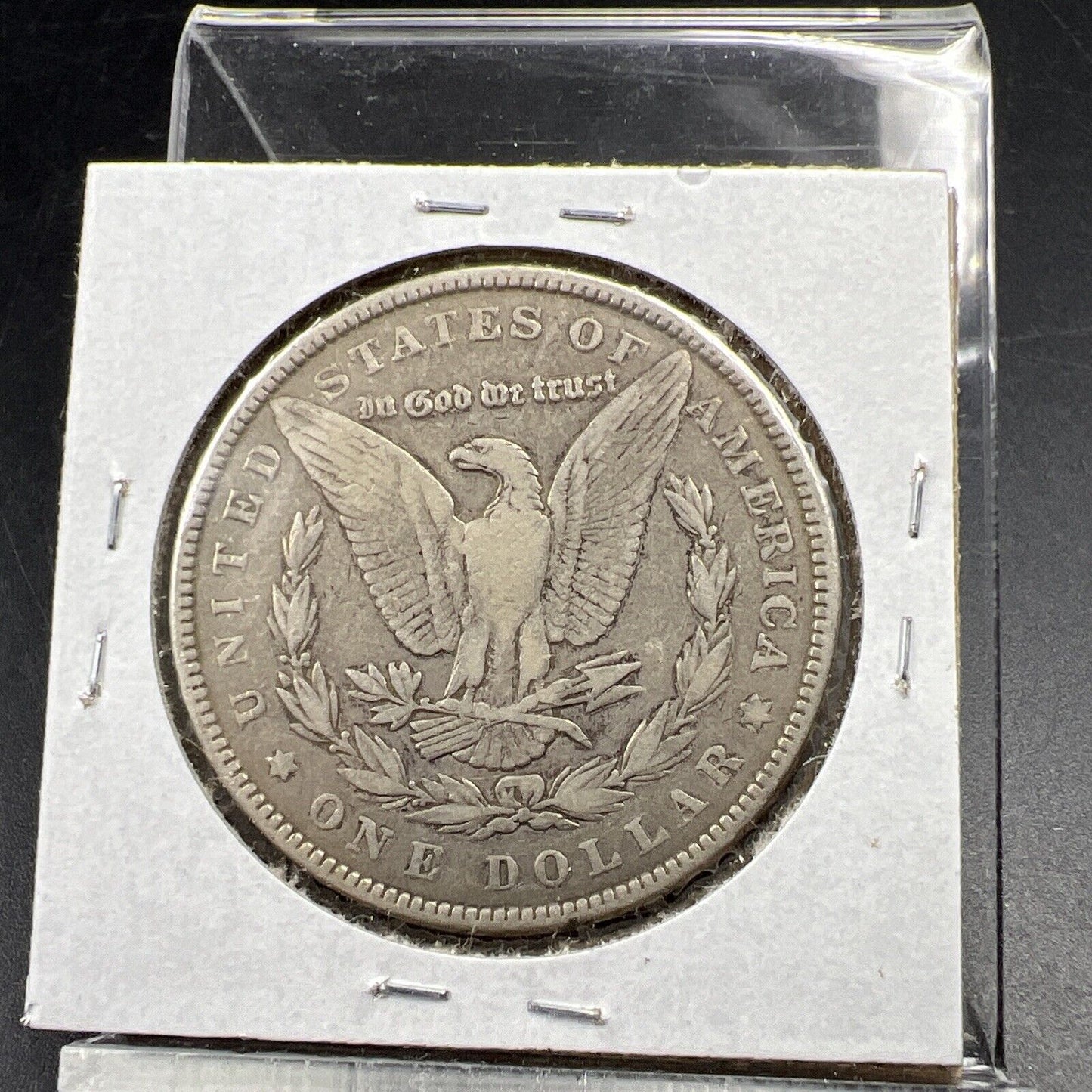 1887 P $1 Morgan Silver Dollar Coin VAM 12A Alligator Eye & Clash Variety Fine